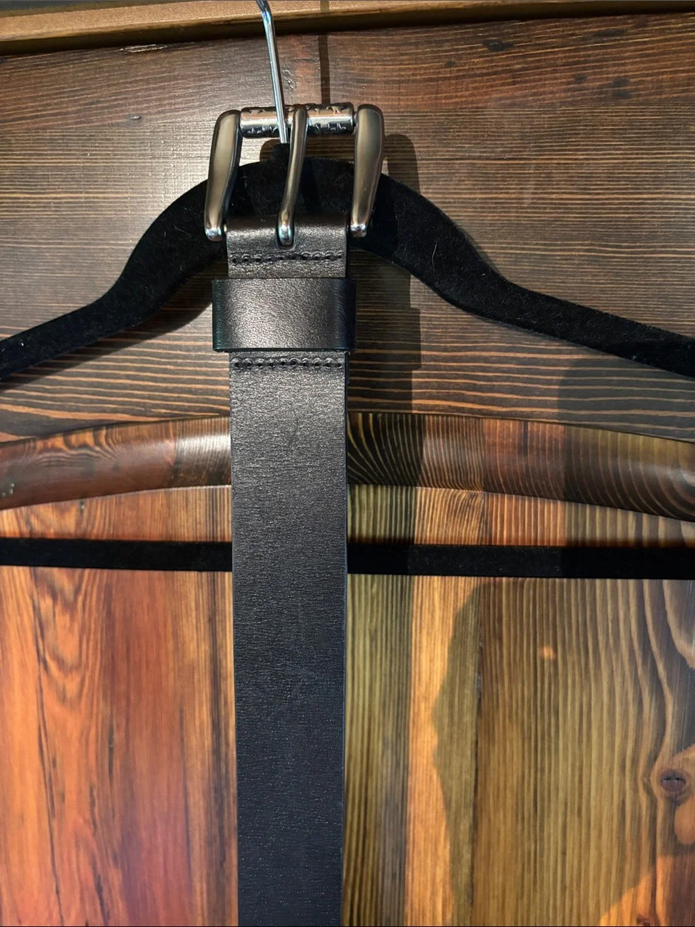 Fossil Genuine Leather Black Belt